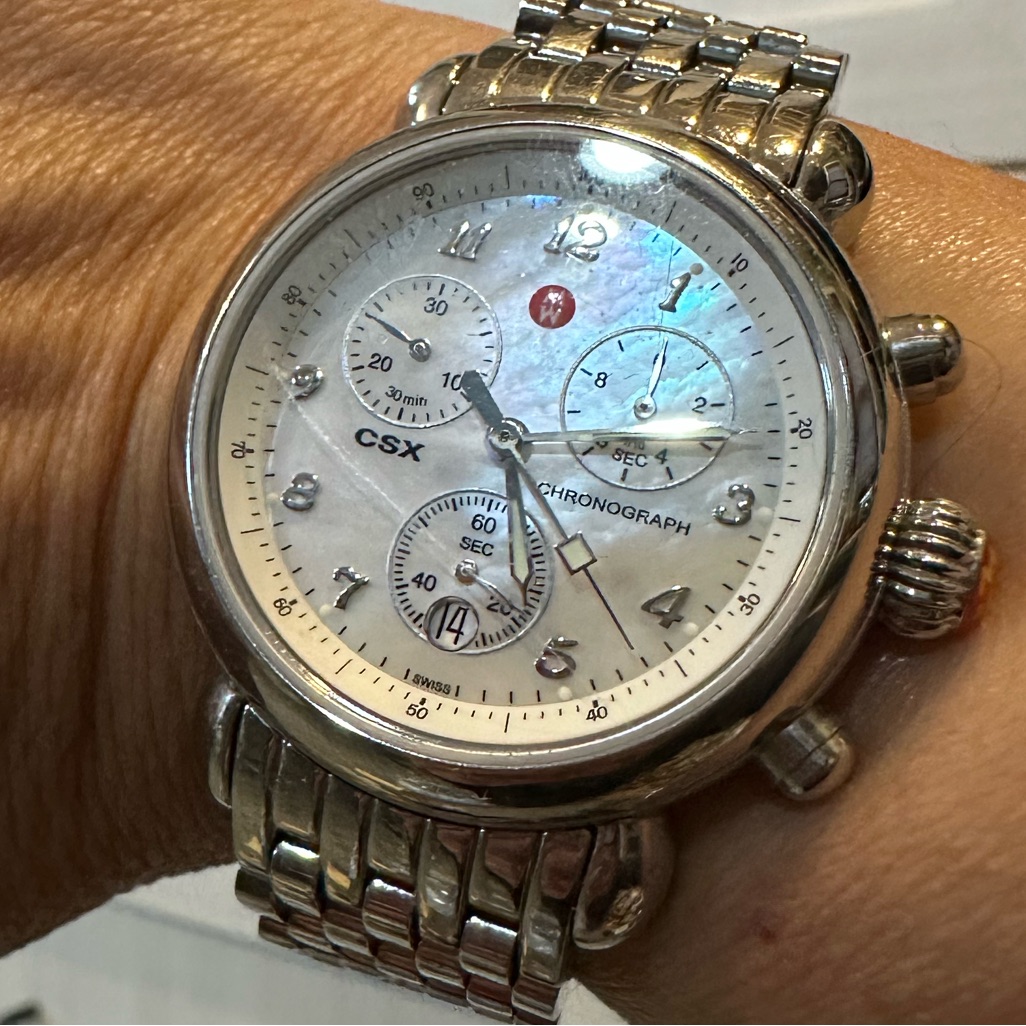 Michele Csx36 Chronograph Mother Of Pearl Dial Watch Michele Csx36 Chronograph Mother Of Pearl Dial Watch